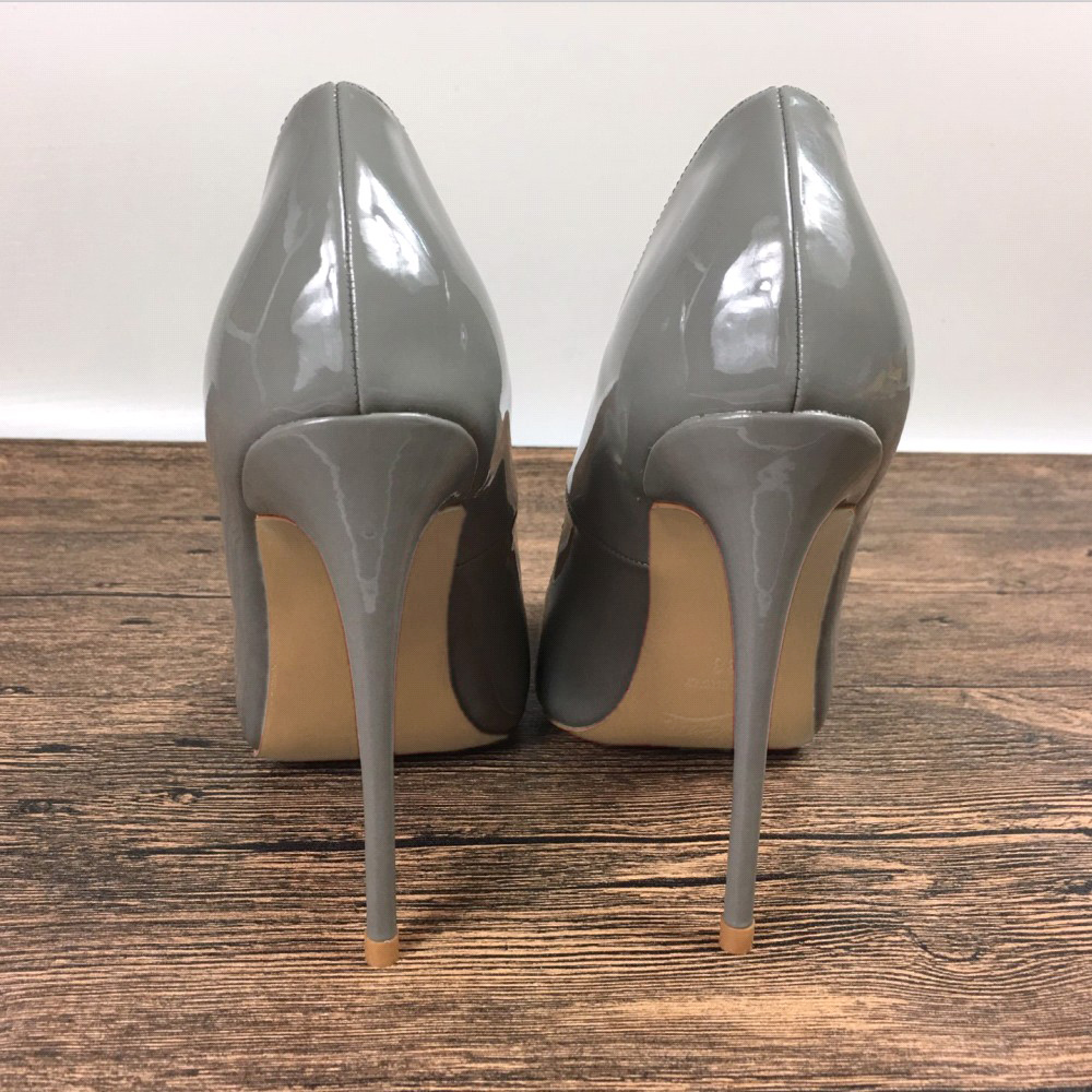 grey high heels